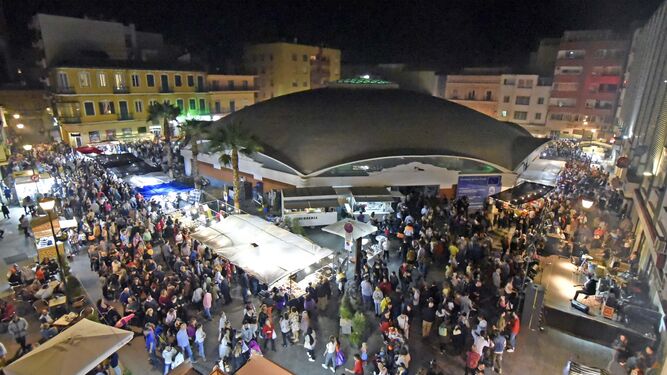 El Mercado Ingeniero Torroja, en la noche de Tosantos de 2019.