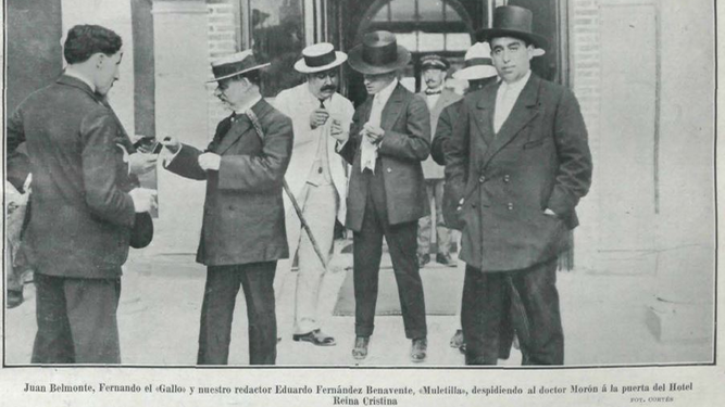 Una imagen de la prensa de la época donde aparece el doctor Ventura Morón
