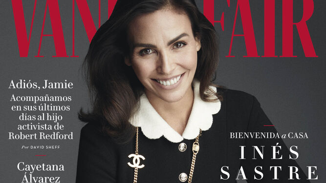 La modelo Inés Sastre, en la portada de 'Vanity Fair'.