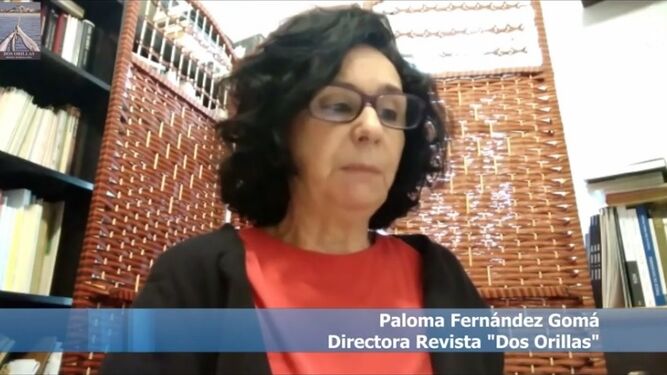 Paloma Fernández Gomá en la presentación de la revista 'Dos Orillas'