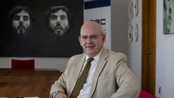 El presidente de la Confederación de Empresarios, Javier Sánchez Rojas.