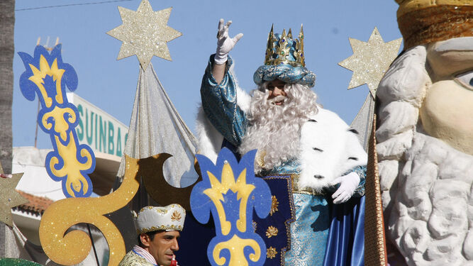 Una imagen de uno de los Reyes Magos en la Cabalgata de 2019.