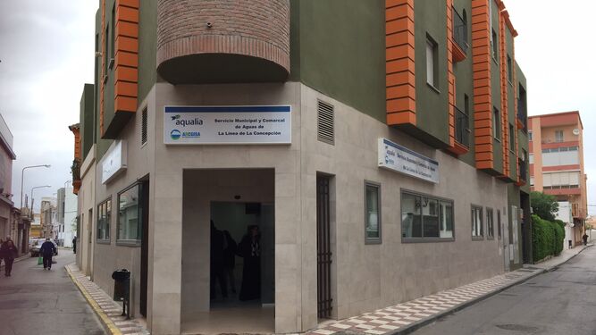 Las oficinas de Aqualia en La Línea.