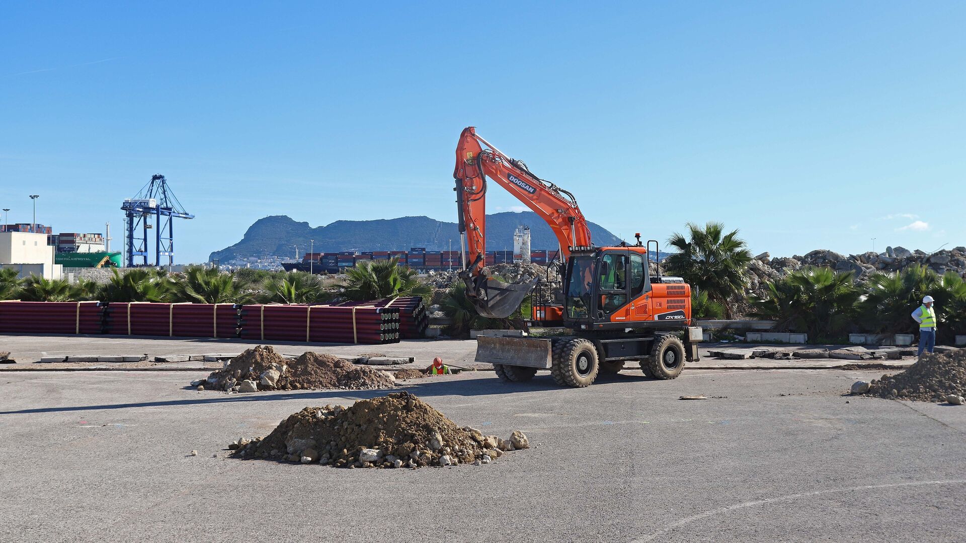 Proyecto del nuevo aparcamiento para camiones en el Puerto de Algeciras