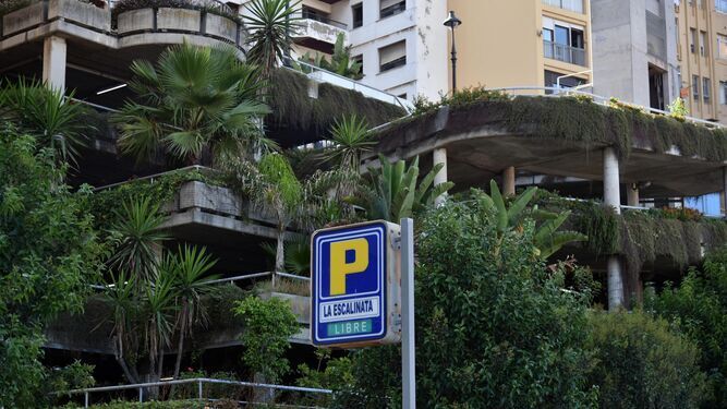 El parking Escalinata, en la avenida Virgen del Carmen de Algeciras.
