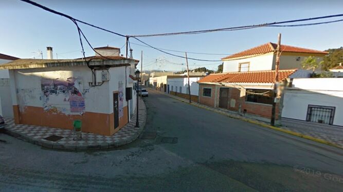 Vista de la calle Jimena, en Los Cortijillos (Los Barrios)