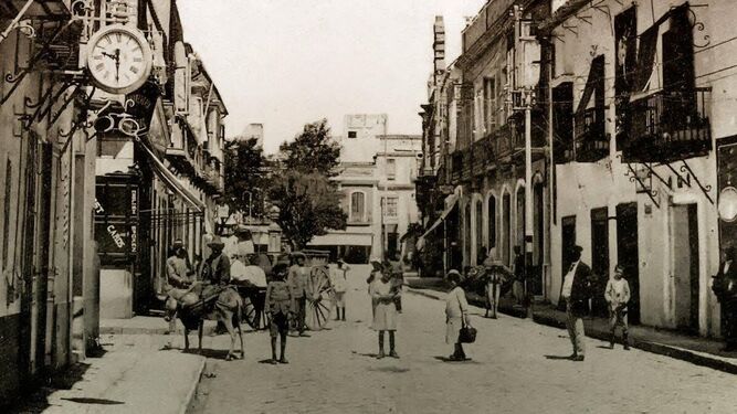 Calle Dato, hacia 1900.