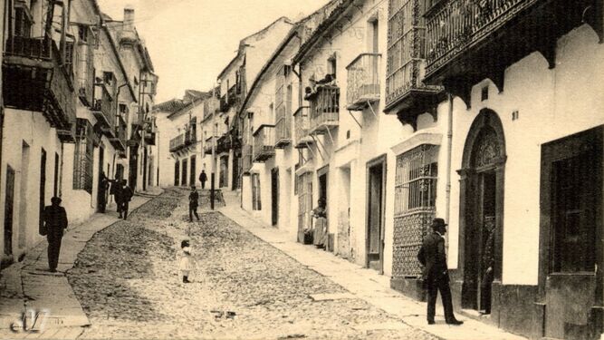 Calle Real de Algeciras a principios del siglo XX.
