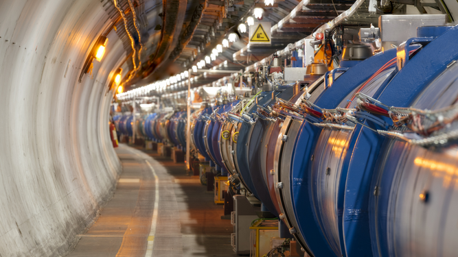El gran colisionador de hadrones del CERN.