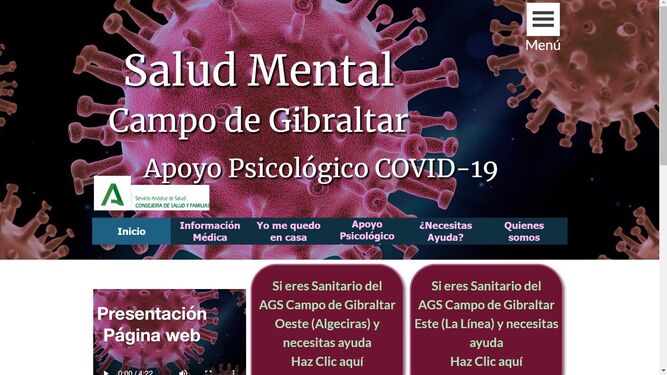 Web de la Unidad de Salud Mental del Campo de Gibraltar
