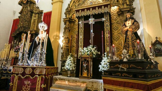 Las imágenes de Jesús de Medinaceli y María Santísima de la Trinidad, Patronos de los Donantes de Órganos en Cádiz.
