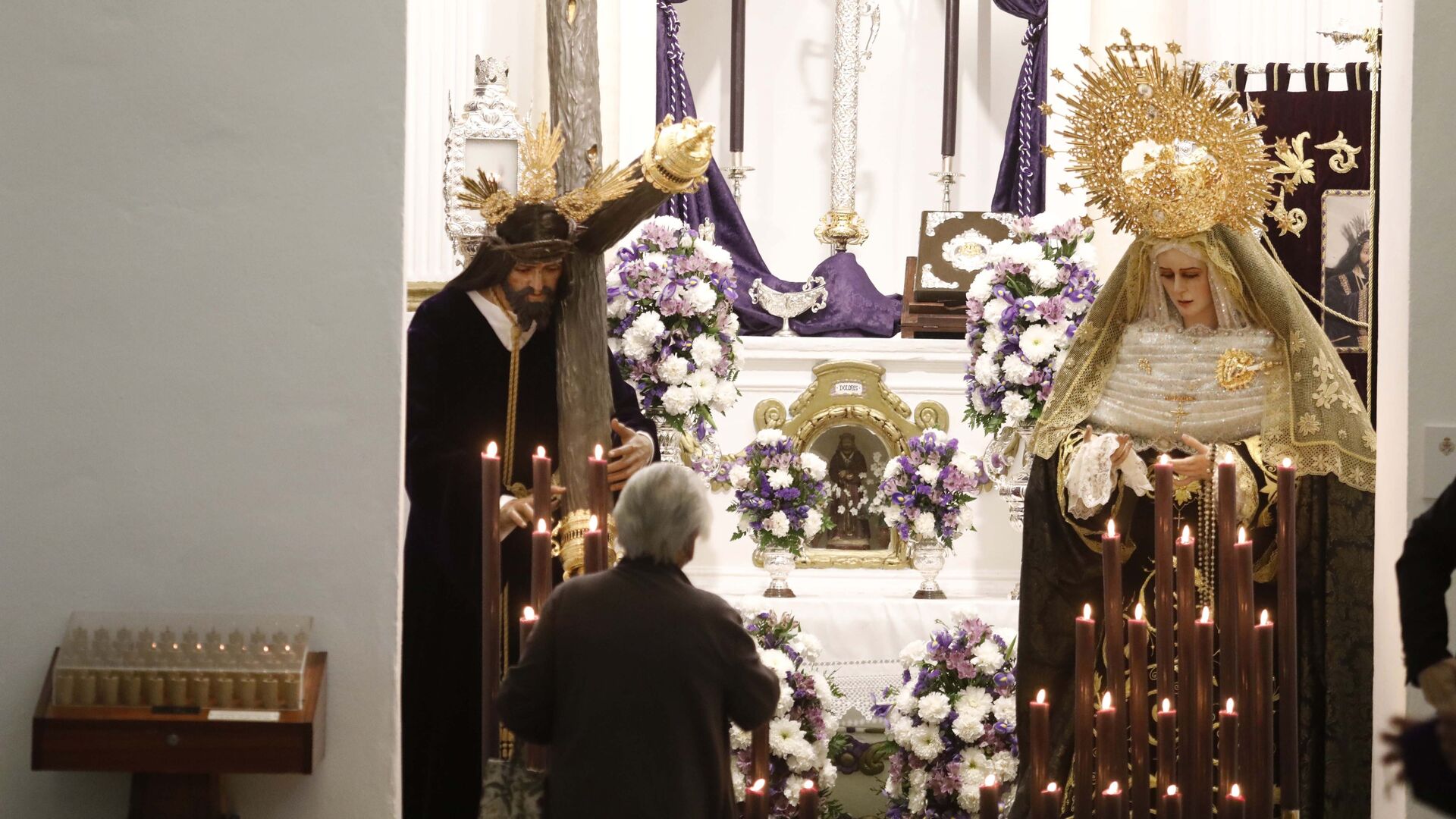 Fotos del Jueves Santo en Los Barrios: Nazareno y Virgen de los Dolores