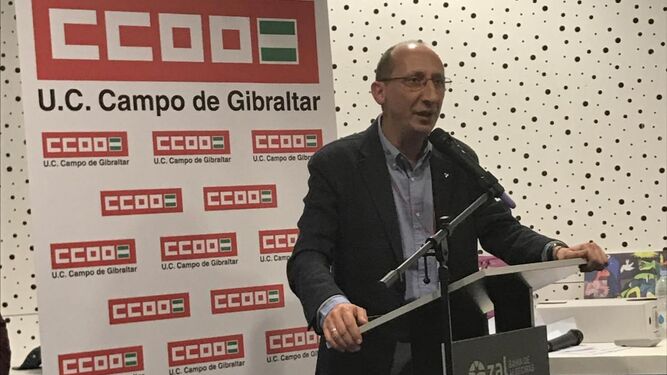 Manuel Triano, secretario general de CCOO en el Campo de Gibraltar.