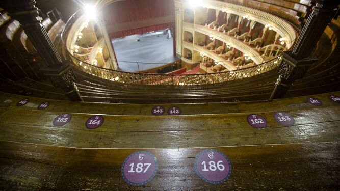 El 'galllinero' del Gran Teatro Falla de Cádiz.