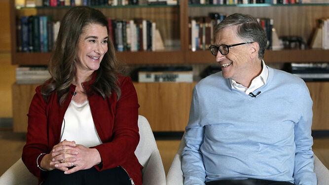 Bill Gates y su mujer Melinda, que acaban de anunciar su separación.