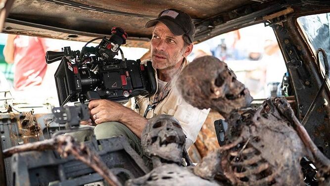 Zack Snyder, en el rodaje de 'Ejército de los muertos'.