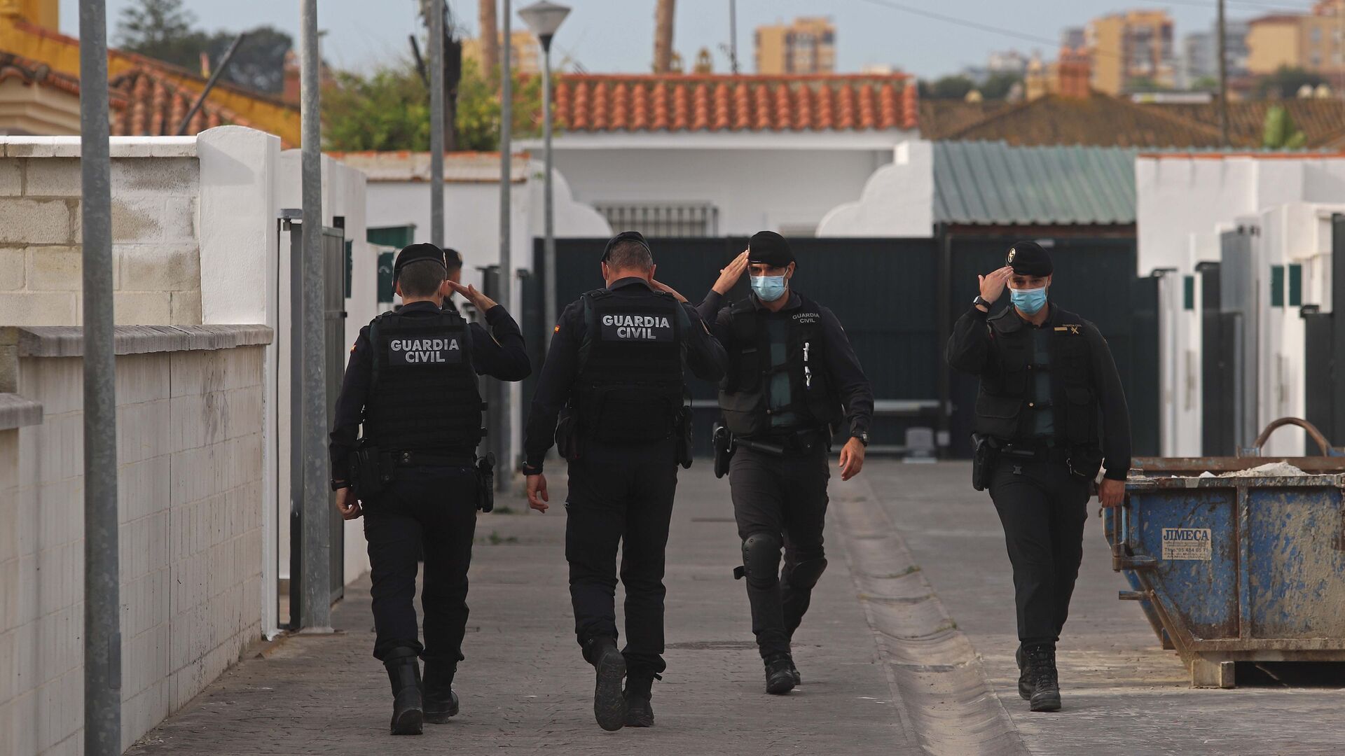 Fotos de los registros de la Guardia Civil en Algeciras