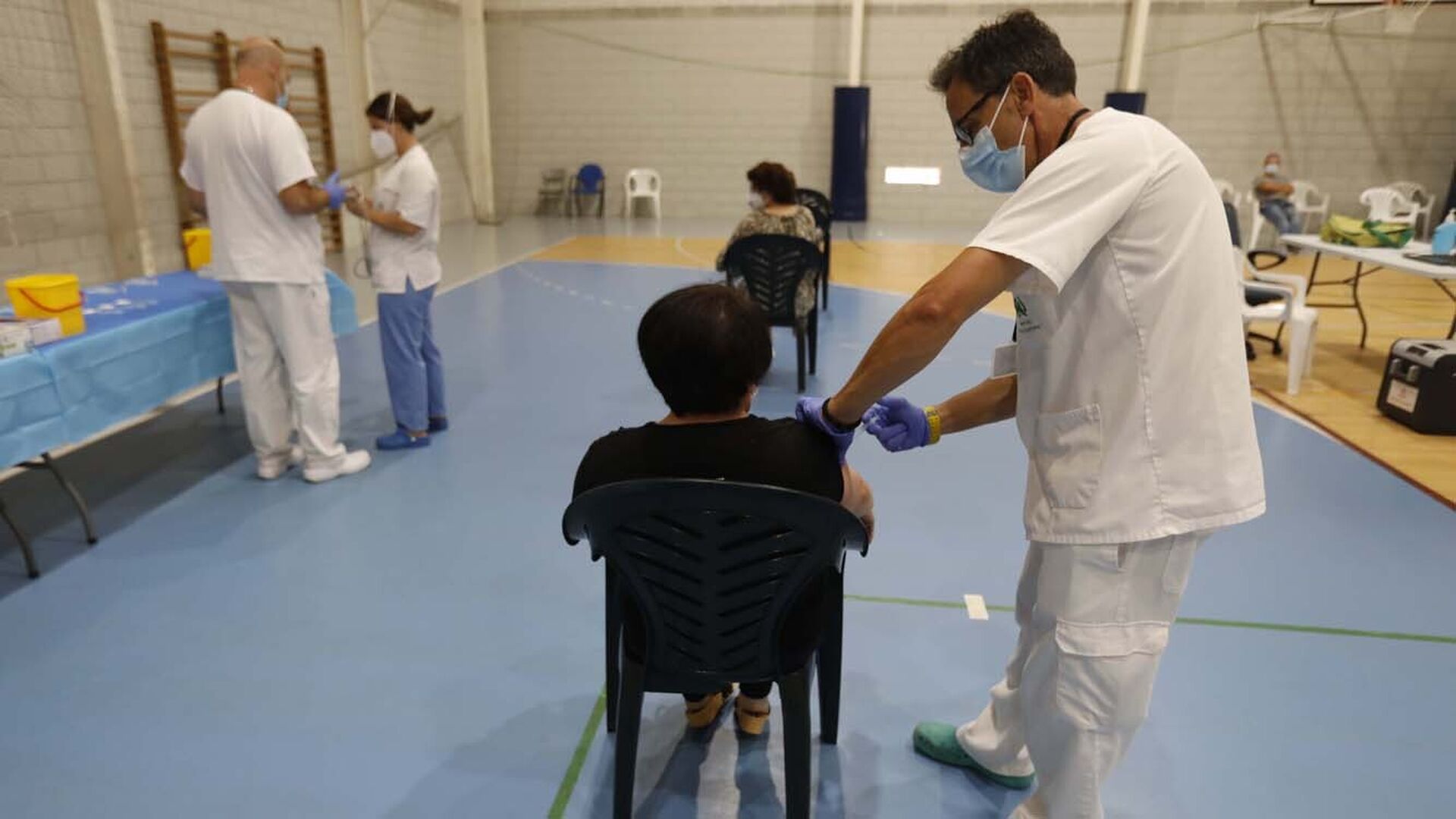 Las fotos de la vacunaci&oacute;n extraordinaria en Algeciras