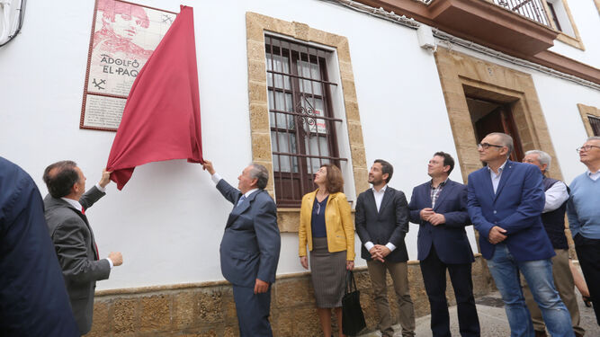 Acto celebrado en el año 2018 en Chiclana en reconocimiento a 'El Paquiro'.