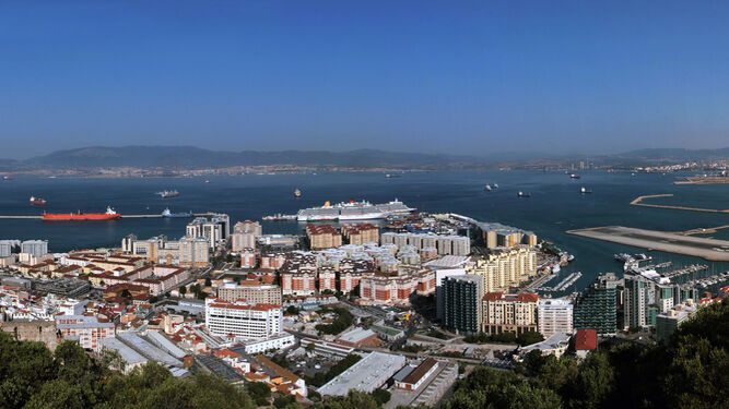 Gibraltar, desde uno de los miradores del Peñón.