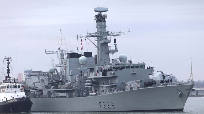 El 'HMS Lancaster'.
