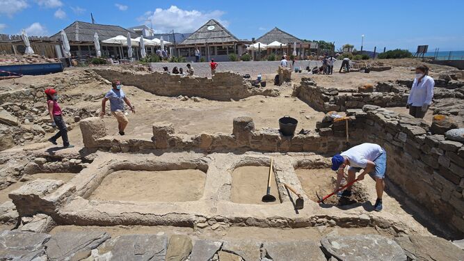 Excavación arqueológica en Baelo Claudia, Tarifa