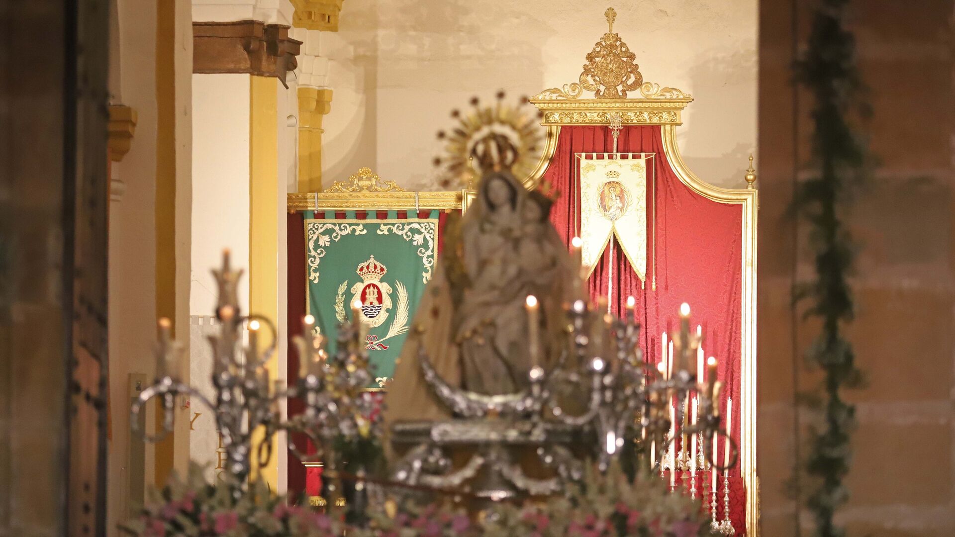 Fotos del acto de veneraci&oacute;n a la Virgen de la Palma en la Plaza Alta