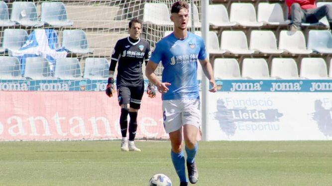 Nico Van Rijn, nuevo jugador del Algeciras, en un partido de la temporada pasada