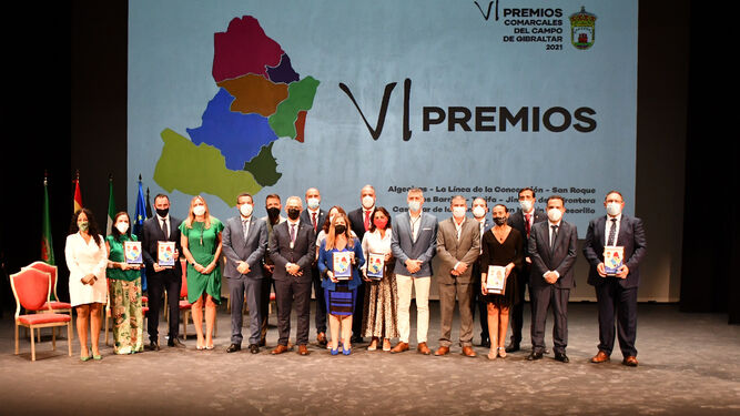Los galardonados en los VI Premios Comarcales.