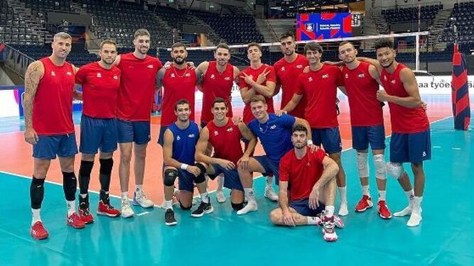 La selección española de voleibol que tomará parte en el Europeo