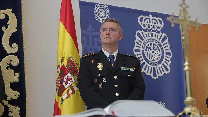 Francisco López Gordo,  en la toma de posesión de su cargo en Algeciras