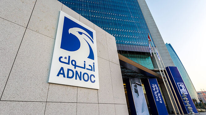 Logo de Adnoc, la petrolera estatal de Abu Dabi.