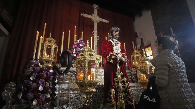 Veneración de Jesús de Medinaceli el pasado mes de marzo.