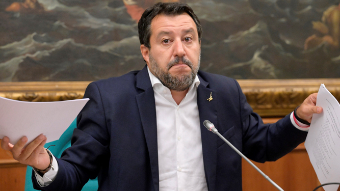 El político populista italiano Matteo Salvini, en una imagen de archivo.