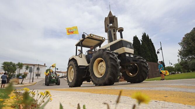 La tractorada que tuvo lugar en mayo contra la implantación de plantas fotovoltaicas en Castellar
