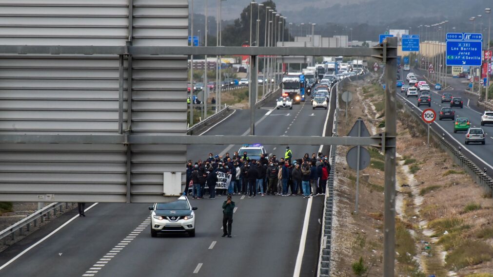 Cuarta jornada de huelga del metal en el Campo de Gibraltar