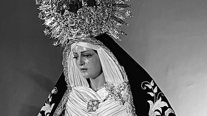 La Virgen de los Dolores de la cofradía de Vera Cruz de Alcalá del Valle.