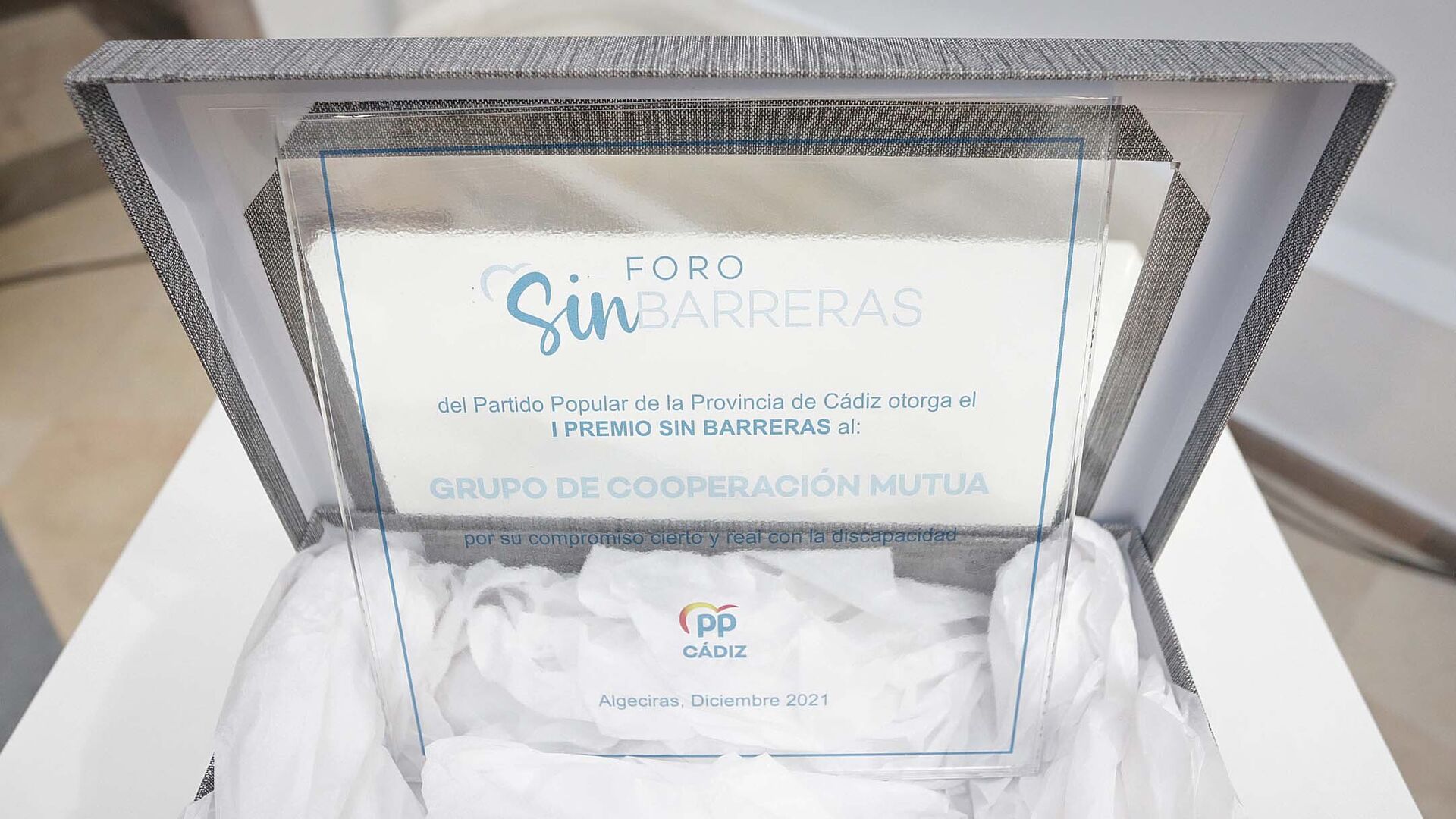 Fotos de la entrega del I Premio Sin Barreras  en Algeciras