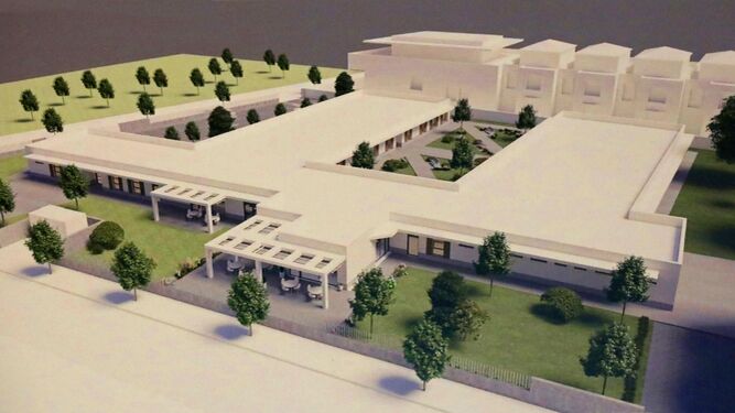 Una imagen del proyecto de la futura residencia de alzheimer de Rota.