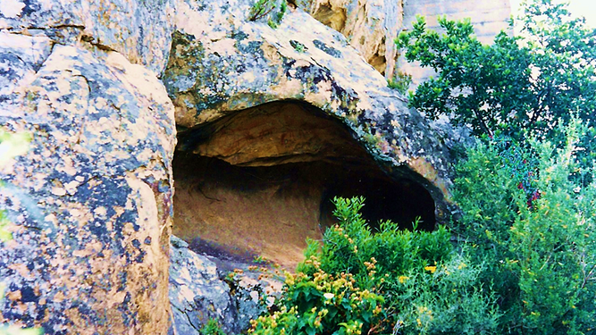 Vista general de la Cueva del Pajarraco.