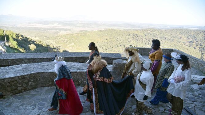 Los Reyes Magos en el Castillo de Castellar, en 2020.
