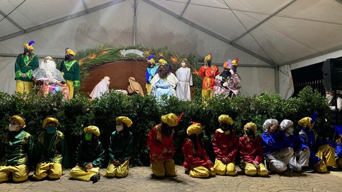 Los Reyes Magos, en la Estación de Jimena.
