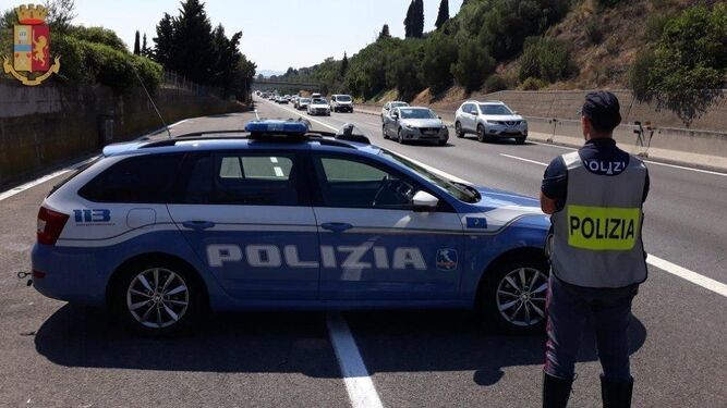 Un patrullero de la Policía de Palermo.