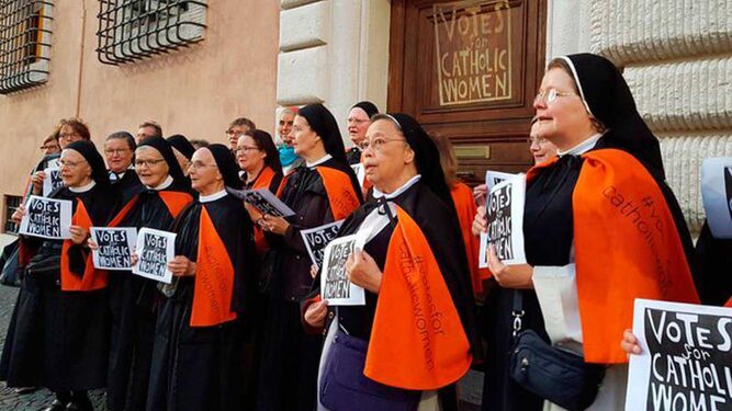 Protestas en el Vaticano para pedir igualdad en la Iglesia