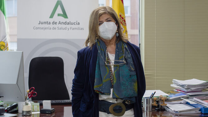 La delegada provincial de Salud, Isabel Paredes, durante su conversación con Diario de Cádiz.