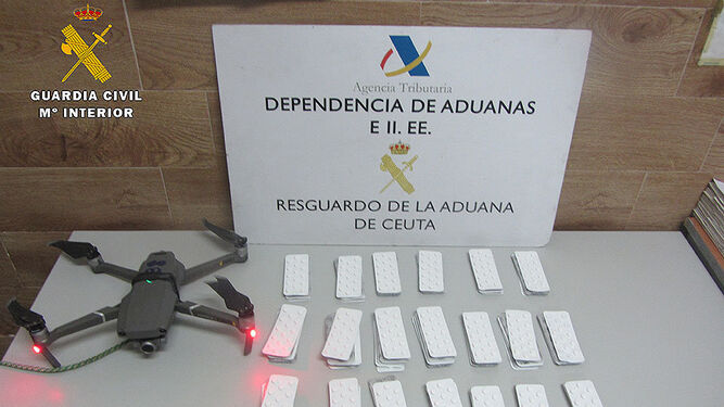 Promesa Sano barbería Interceptado en Ceuta un dron que introducía drogas en Marruecos desde  España