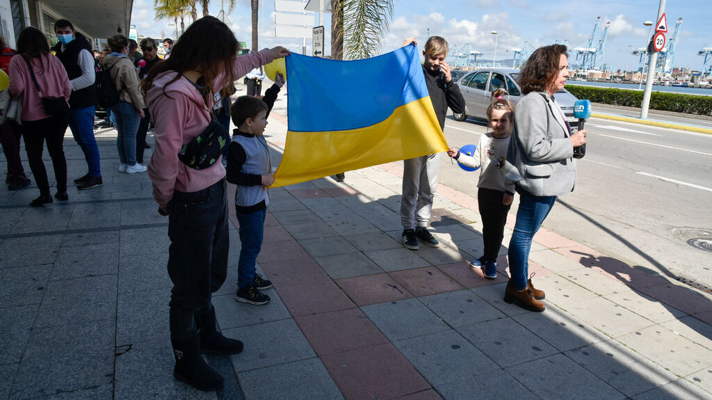 Llegada de refugiados ucranianos a Algeciras