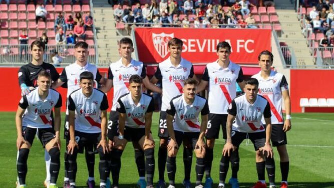 Una formación del Sevilla Atlético esta temporada