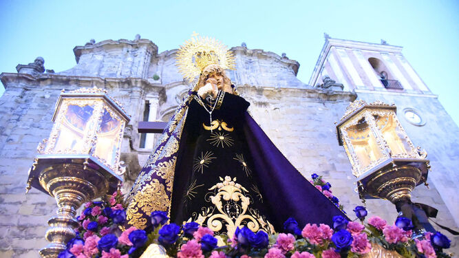 La Virgen de la Soledad en Tarifa (2019).