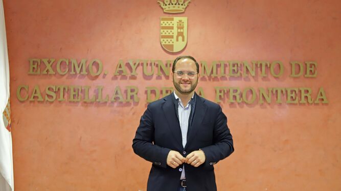Adrián Vaca, en el Ayuntamiento de Castellar.